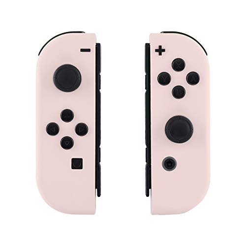 eXtremeRate Carcasa Joy-con para Nintendo Switch Funda de Agarre de reemplazo Shell de Bricolaje esmerilada con Botón Completo para Nintendo Switch No Incluye la Carcasa de la Consola (Rosa Sakura)