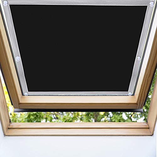 EXTSUD Cortina para Ventanas de Techo, Cortina contra Sol para Ventanas de Techo Cortinas Opacas Portátiles con Ventosas, 76 x 78cm