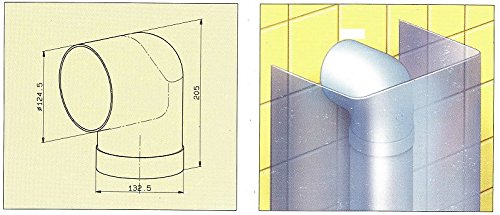 FABER S.p.A. 112.0157.307 accesorio para campana de estufa - Accesorio para chimenea (13 cm, Faber, 154 mm, 130 mm, 154 mm, 13 cm)