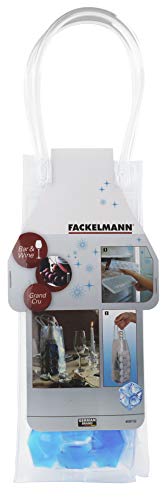 Fackelmann Bolsa enfriadora de Botellas 9x9x37cm, refrigerador para Vino o champán (Color: Blanco, Rojo, Azul - Aleatorio, no se Puede Seleccionar), 1 ud.