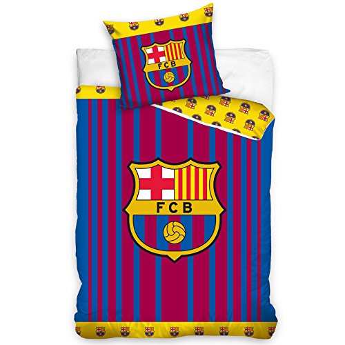 FC Barcelona - Juego de funda nórdica para cama individual