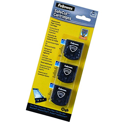 Fellowes Safecut - Pack 3 cuchillas de repuesto para cizalla, 5411301