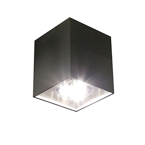 Foco LED de techo, diseño Downlight de techo, foco de techo, GU10 CE 230 V (negro)