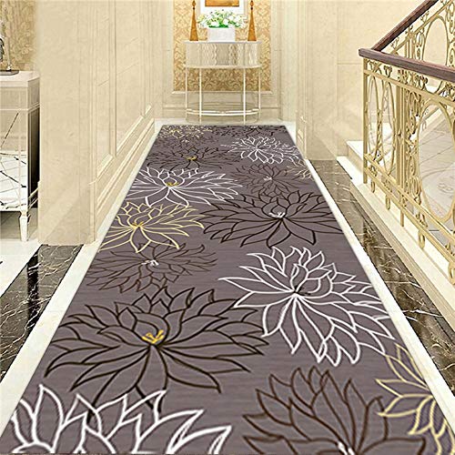 GUORRUI-Alfombra de pasillo Raya Estructura Rectangular Antideslizante Resistente Al Desgaste Alfombras De Pasillo Sin Electricidad Estática, Soporte De Personalización (Color : A, Size : 60x300cm)