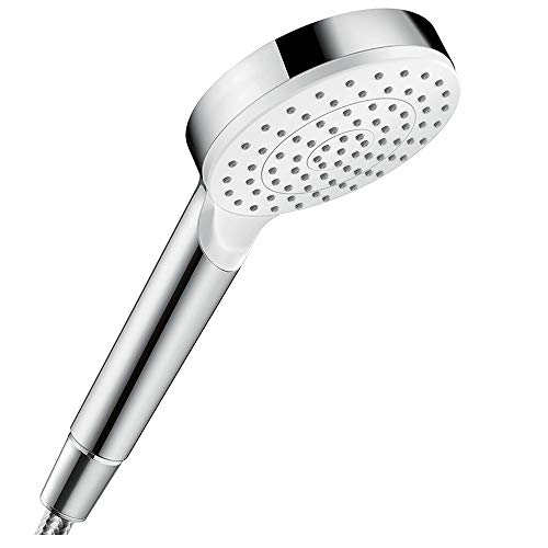 Hansgrohe 26334400 Crometta Green Ducha de mano, 6 l/min, Blanco/Cromo, 1 tipo de chorro