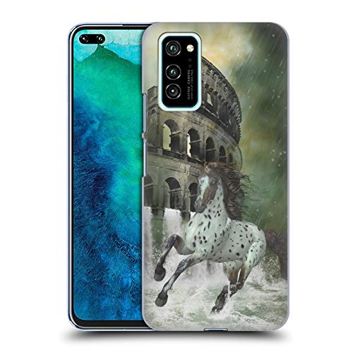 Head Case Designs Oficial Simone Gatterwe La Escapada Caballos Carcasa rígida Compatible con Huawei Honor View 30