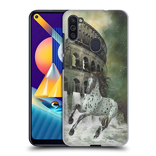 Head Case Designs Oficial Simone Gatterwe La Escapada Caballos Carcasa rígida Compatible con Samsung Galaxy M11 (2020)