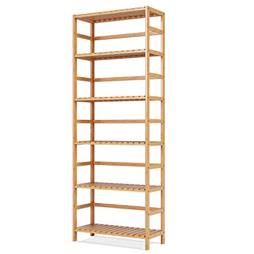 Homfa Estantería Bambú para Baño Bastidores para Plantas Estantería Almacenaje para Cocina de 6 Niveles 60x26x161cm