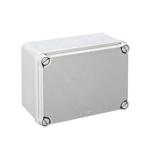 IDE EL161 IP65-IP67 Caja Estanca de Derivación con Tapa Opaca y Laterales Lisos, Gris, 116mm x 162mm x 76mm