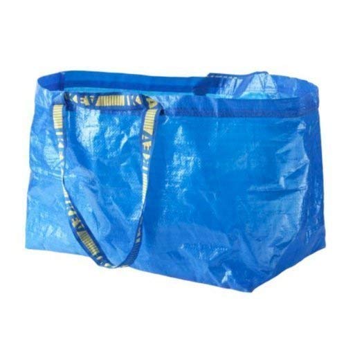 Ikea - juego de 2 Frakta azul - bolsa grande Ideal para la compra, para la ropa sucia y sus posibilidades de almacenamiento