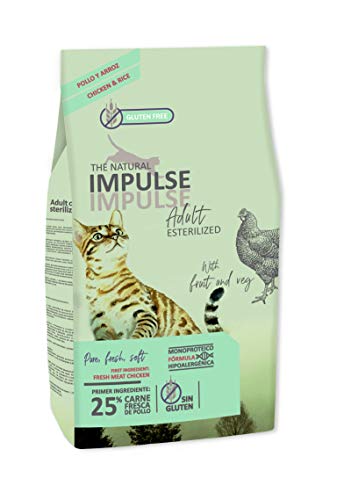 IMPULSE Pienso para Gatos Esterilizados Natural Cat Sterilized 8 Kg