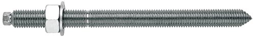 Index EQAC16190 - Esparrago para anclaje quimico con tuerca y arandela bicromatado M-16 x 190