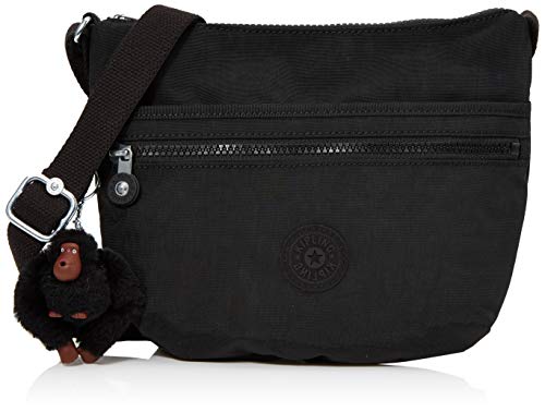 Kipling Arto S, Bolso bandolera para Mujer, Negro (True Black), 25x21x3 cm