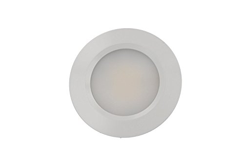 LEDLUX Mini Foco Led Redondo Empotrable 3W AC/DC 12V DC 24V Agujero 50mm Diámetro 68mm [Clase de eficiencia energética A] (Blanco, 4500K)