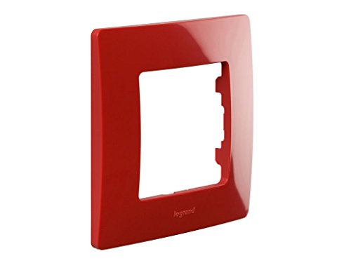 Legrand 397876 Marco simple para 1 interruptor, Rojo