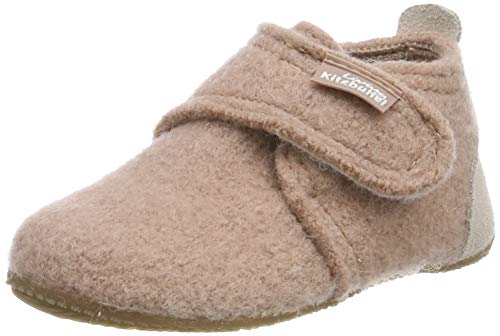 Living Kitzbühel Babyklettschuh mit Velourkappe, Zapatillas de Estar por casa Unisex niños, Rosa (Woodrose 0334), 25 EU