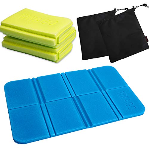 LOVEXIU Estera Plegable portátil Amortiguador Almohadilla Cojines Asiento de Espuma de Asiento Impermeable para el Exterior Camping Park Picnic(2 Piezas)