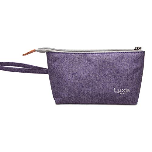 Luxja Bolsa de Viaje para Aceite Esencial Organizador para Aceite Perfumado y Accesorios Bolso para 8 Botellas (5ml-15ml,Incluido de Botellas de Rodillos) de Aceite escencial, Violeto