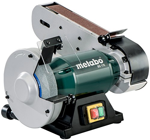 Metabo 6.01750.00 601750000-Esmeriladora de Cinta BS 175 monofásica 500W Anchura de Banda 50 x 1020 mm, 500 W, 240 V, Negro, Verde