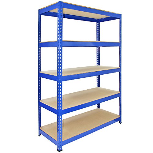 Monster Racking - Estanterìa Q-Rax de Acero Sin Tornillos Azul 120cm x 50cm x 182,5cm