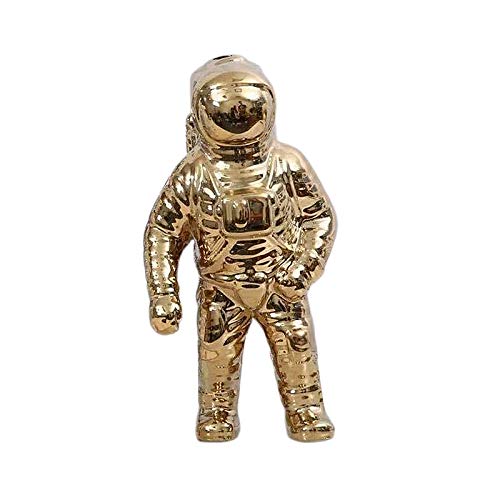 N/A/a Estatuilla de cerámica Escultura de Astronauta Lindo Figuras del Astronauta decoración para Regalos de Casa Souvenirs de Bienvenida - de Oro