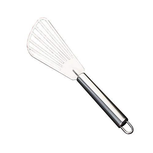 NOWON Espátula de Pescado de Cocina de Acero Inoxidable Espátula Flexible Profesional Antiadherente