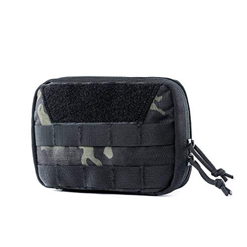 OneTigris Molle EDC - Bolsa para Herramientas tácticas (Nailon), Camo- Advanced Version (Camo Negro - Basic Version)