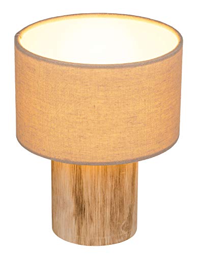 Out of the Blue 190419 - Lámpara de mesa (aspecto natural, con LED blanco cálido, aprox. 20 x 17,5 cm, necesita 2 pilas AAA)