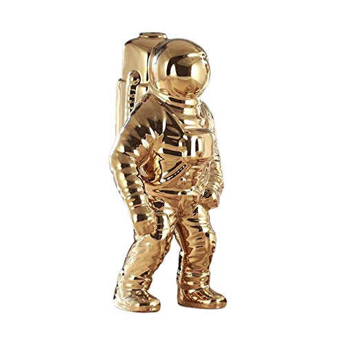 perfk Estatua de Cerámica, Estatuilla, Escultura de Astronauta, Figuras Bonitas de Astronauta, Decoración para Regalos para El Hogar, Recuerdos, Inauguració - de Oro, Individual