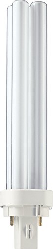 Philips 62100970 energy-saving lamp 26 W Cool white B - Lámpara (26 W, 2P, 1800 lm, Cool white, 6500 h, White)