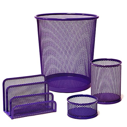 Plus Office CQU-3172-PU - Set de escritorio, color morado