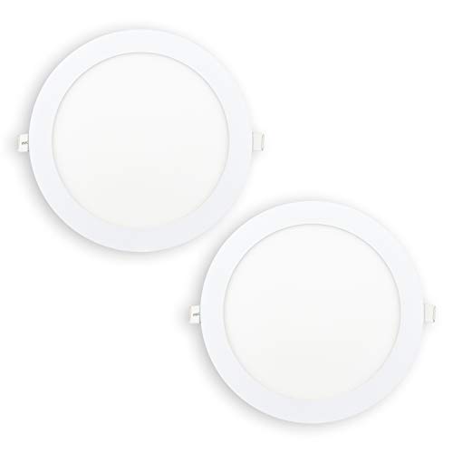 POPP® Downlight LED Slim 18W empotrable Chips OSRAM Circular Ofertas Pack x1 x2 x5 x10 x20 redondo color 3000K 4000K 6000K [Clase de eficiencia energética A+] (18watios 6000K, 1 unidad)