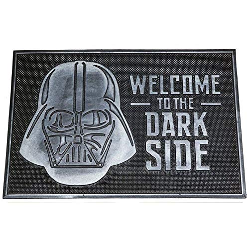 Pyramid International Felpudo de Caucho Star Wars Welcome to Dark Side, Negro, 40 x 60