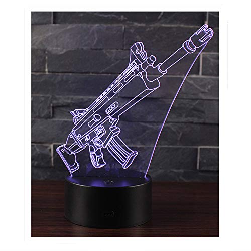 Ray-Velocity 3D Lámpara LED luz de la Noche 7 Cambiar el Color Botón Táctil Regalo de Navidad para el Hogar Decoración para Niños Mejor Regalo