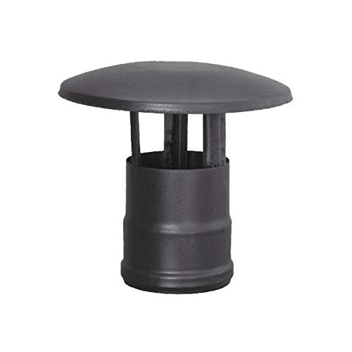 S&M 485596 Sombrerete Hembra Esmaltado 850°C-Ø80 Mm para C, Negro