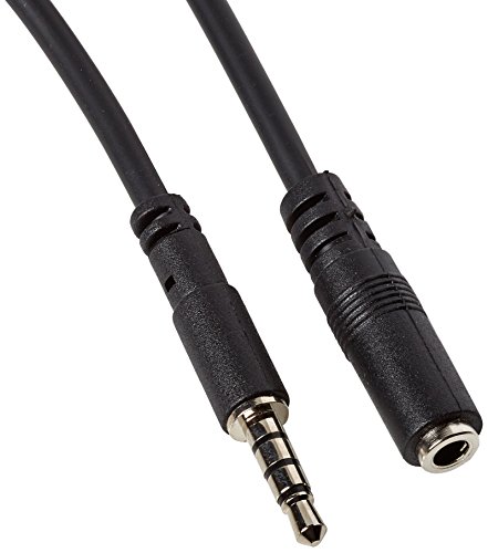 StarTech.com MUHSMF2M - Cable de extensión alargador de auriculares con micrófono mini Jack 3.5 mm, 4 pines, macho a hembra, 2 m