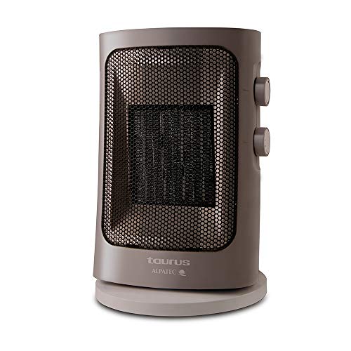 Taurus Tropicano 5CR Calefactor cerámico, termoventilador, oscilante, 2 velocidades de calor, función ventilador, 750/1500W, compacto, asa de transporte, termostato, sensor anticaída