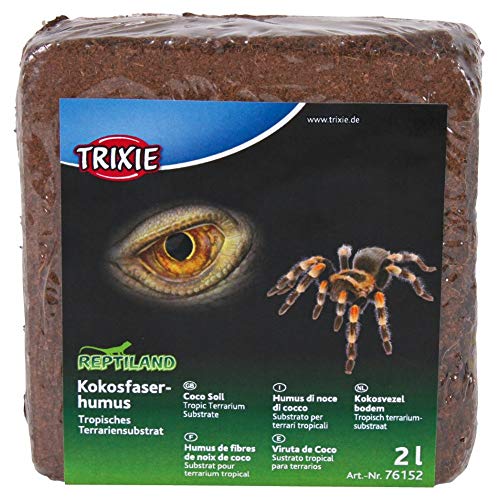 TRIXIE Set de Suelo Coco, Sustrato Tropical, 2 l, Reptiles