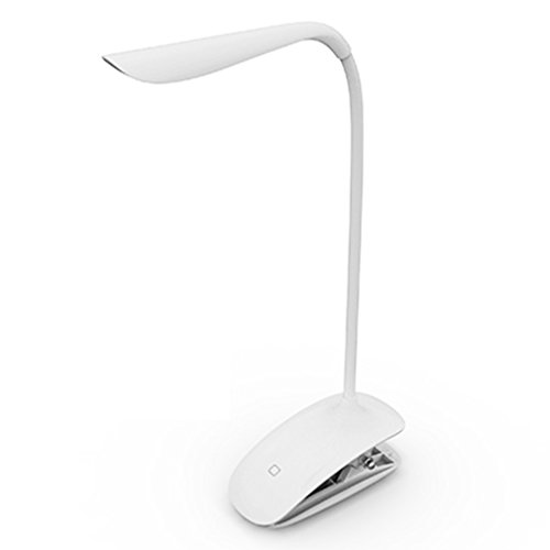 Tsing Lámpara Escritorio LED con Pinza Plegable Regulable y Táctil Luz de Mesa/Mesilla para Estudio Lectura Cuidado Especial para los Ojos