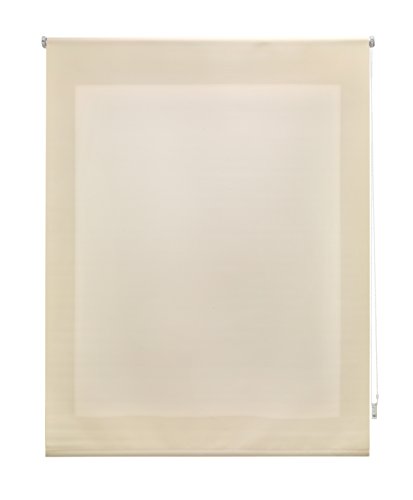 Uniestor Estor Enrollable Liso Traslúcido, Tela, Beige 100x250 cm