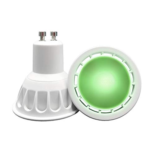 VARICART GU10 LED COB Bombilla Color Verde, 6W MR16 60° Ángulo Haz, 50W Halógeno Equiv. 500lm, Luz Especial Ambiental Decorativa Iluminación Fiesta (Pack de 8)