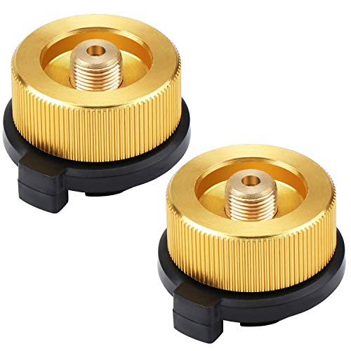 VGEBY 2pcs Conversión de Cartucho Gas Adaptador de Cabeza Válvula Estufa Portátil Conversión de Quemador Adaptador