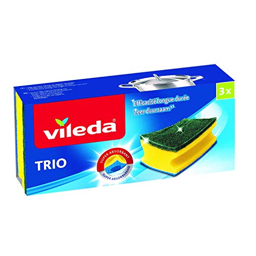 Vileda ESTR.SALVAUÑAS L-3X2, Amarillo, Estandar, 3 Unidades