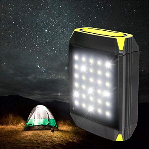 WCY Acampar Camping Luces Luces y linternas Recargable Luz Intermitente El Banco móvil de la Linterna Puerto USB Tienda de campaña al Aire Libre Ligero portátil for Colgar la lámpara Solar yqaae