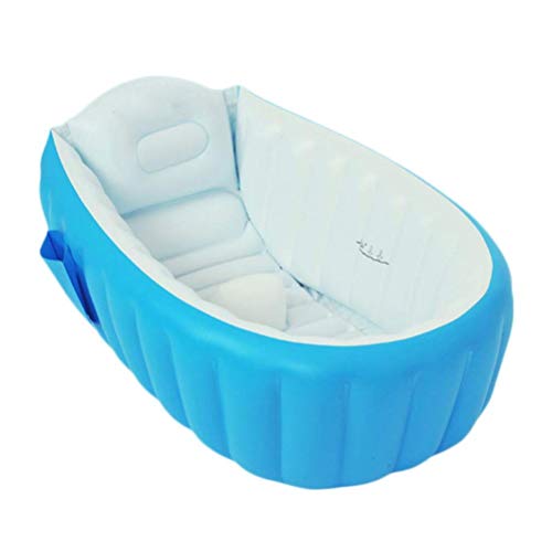 Wuawtyli Bañera Inflable Plegable,Bañera Portátil-Bañera De Viaje para Niños,Plato De Ducha para Baño De Bebé-Mini Piscina De Verano para Niñas,Adecuado para NiñOs De 0 A 3 Años