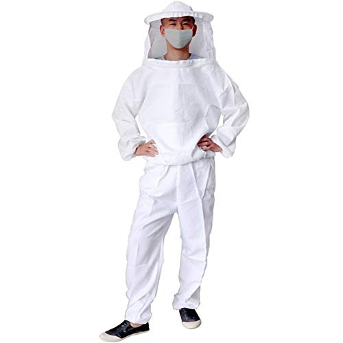 XINXI-YW Conveniente Apicultura Anti Abeja Apicultura Traje Ropa de la Apicultura La Apicultura Equipo Protetor Ropa Sombrero de la Chaqueta de Traje Herramientas Producto Abeja Decorativo (Size : L)