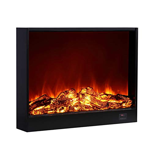 XMSIA Chimenea Eléctrica Empotrada Inserto de Chimenea eléctrica, Estufa eléctrica Independiente y empotrada. Efectos de la Llama del Calentador de la Estufa (Color : Black, Size : 90x70x17cm)