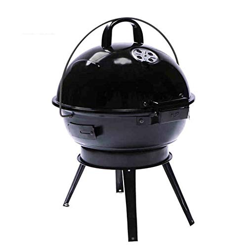 XuQinQin Parrilla para Asar - Horno asado a la Parrilla del Esmalte de la Parrilla del carbón de leña del hogar de la Estufa de Apple del Coche Americano Parrilla (Color : Black)