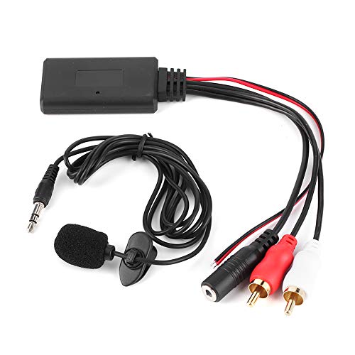 Yctze Módulo Bluetooth AUX, Adaptador de cable de audio y música Módulo Bluetooth AUX Módulo Bluetooth para radio de coche 2 RCA con micrófono manos libres para Sony