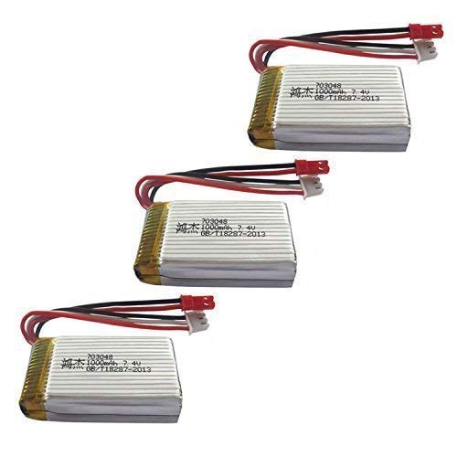 YUNIQUE ESPANA 3 Piezas MJX X600 RC Quadcopter Drone repuestos Batería 7.4V 700mAh